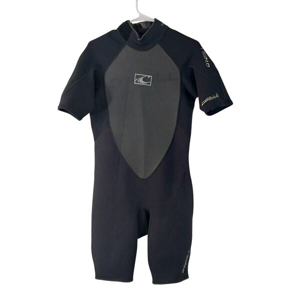 O'NEILL! SUPER COOL SHORTY FRONT ZIP NEOPRENE WETSUIT, BLACK & GRAY, HOT! SZ XL - Picture 5 of 13